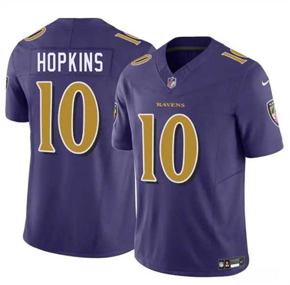 Men & Women & Youth Baltimore Ravens #10 DeAndre Hopkins Purple 2025 F.U.S.E. Vapor Limited Jersey->baltimore ravens->NFL Jersey